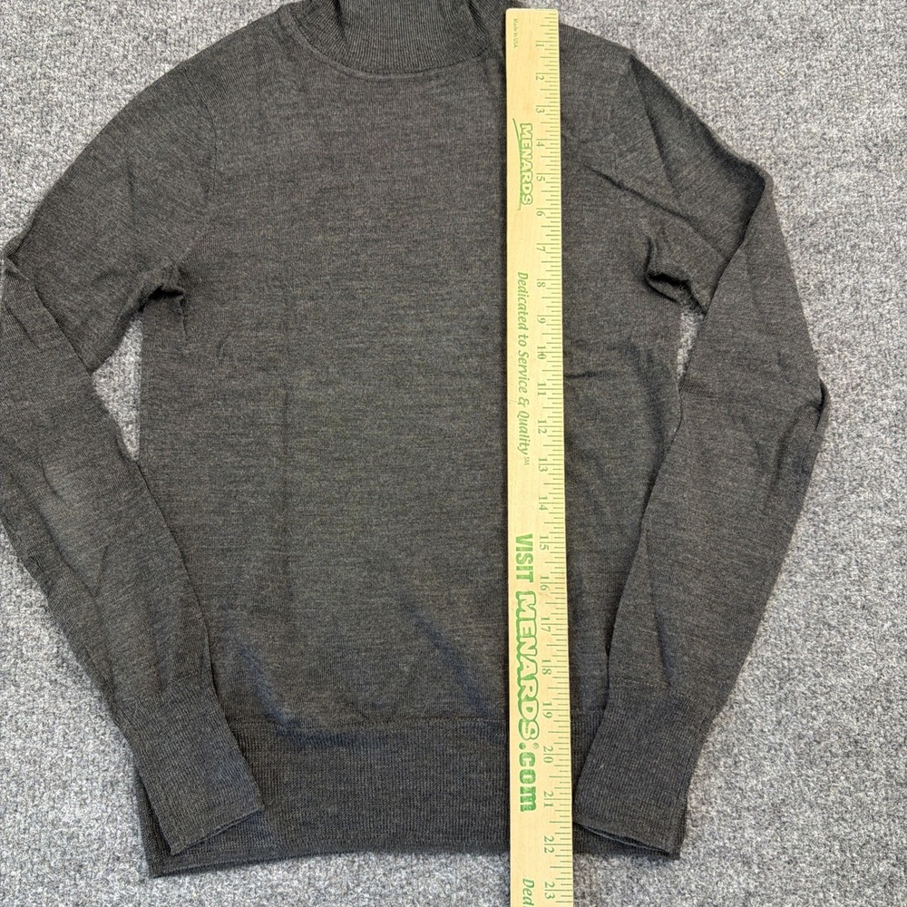 J Crew Mercantile Women's 2XS Gray Merino Wool Blend Turtleneck - Picture 3 of 6